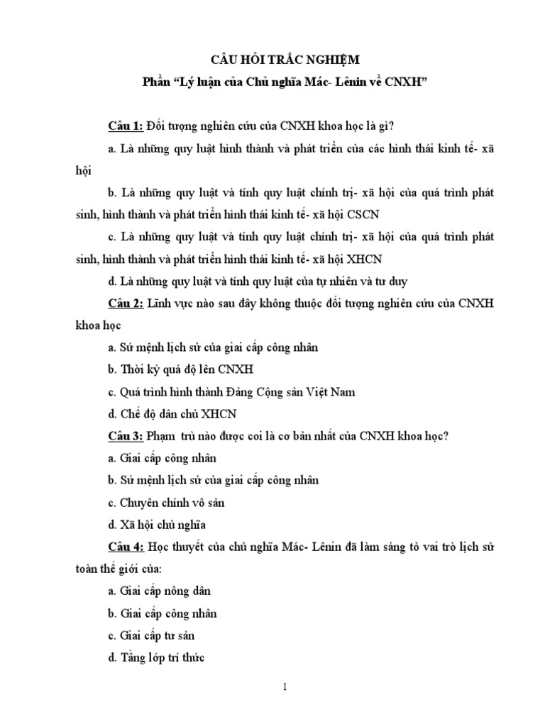 CNXH | PDF