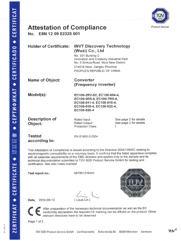 Ec100 Ce | PDF