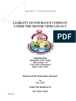 Liability of Insurance Company Under The