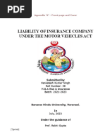 Liability of Insurance Company Under The