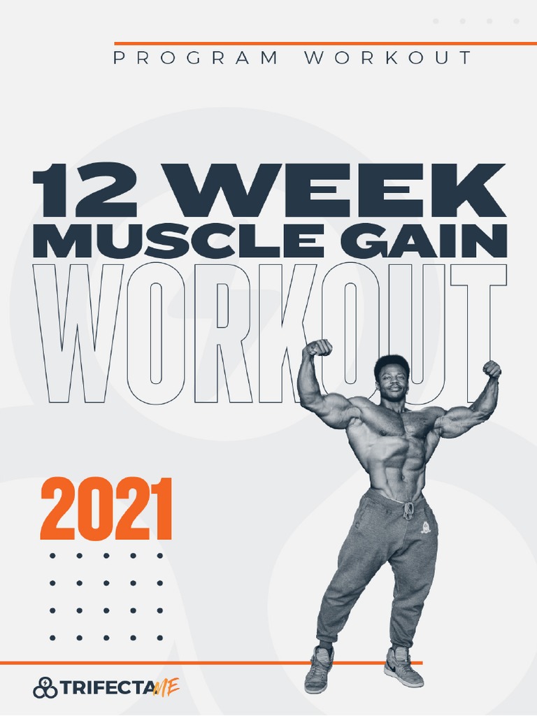 12 Week Muscle Gain Workout Plan, PDF, Weight