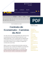 Contrato de Economato – Carreiras da AGU - Revisão PGE