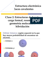 Clase 2. Estructuras de Lewis, Carga Formal J Resonancia J Geometría Molecular e Hibridac