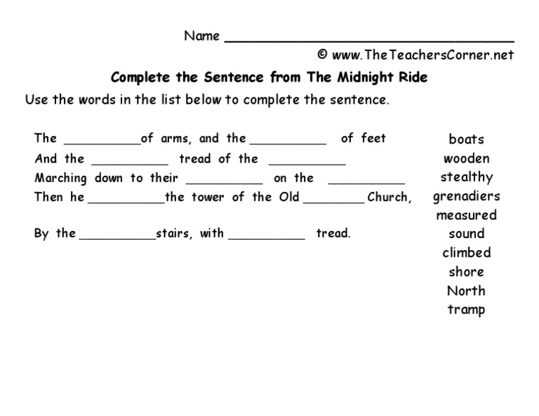 Week 7 Midnight Ride | PDF | Foreign Language Studies | Home & Garden