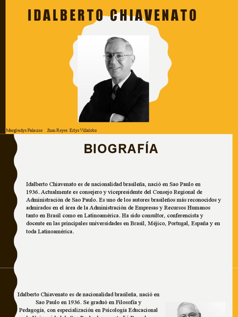 Exposición Sobre Idalberto Chiavenato Pdf Gestión Del Talento