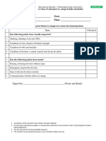 0233 Use of Elevator in Cargo Holds Checklist