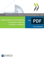 Determinants of and Barriers To Peoples Financial Inclusion in Mexico