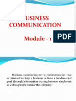 Module 1 Communication
