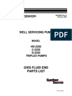 2250 Triplex GWS Fe Parts List 300THD997 - D