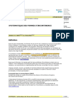 03 - Systematique Des Formes D Incontinence