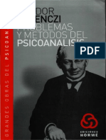Sándor Ferenczi - Problemas y Métodos Del Psicoanálisis-Hormé (1966)