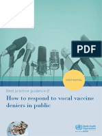 WHO. How To Respond To Vaccine Deniers