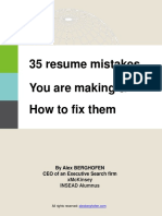 Ebook 35 Resume Mistakes by Alex BERGHOFEN 2023-02-12