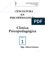 Clínica Psicopedagógica Uflo Módulo 1 