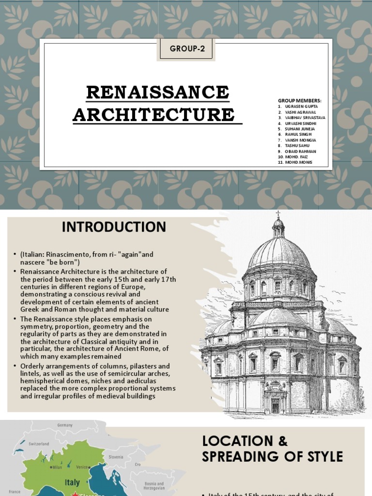 Renaissance Architecture Pdf Renaissance Dome