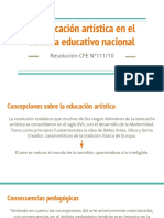 Educación Artística - Res. CFE 11110