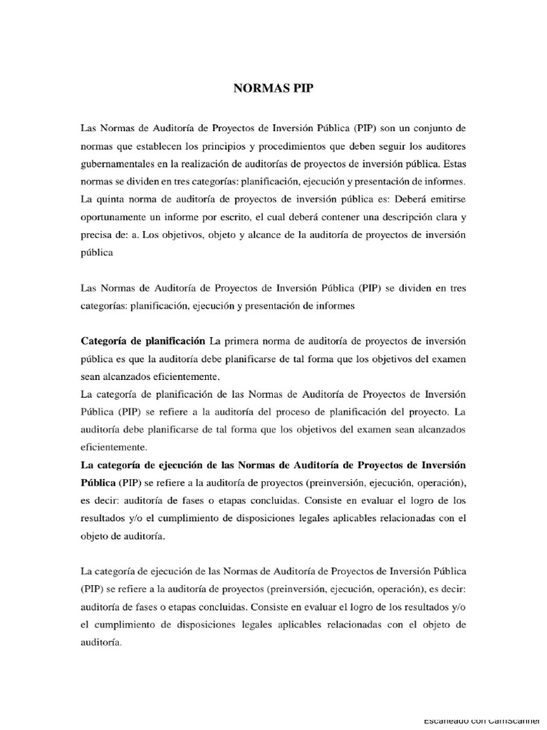 Normas de Pip | PDF