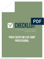 Checklist LIVE SHOP