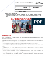 PERSONAL SOCIAL 6º LA INDEPENDENCIA DEL PERÚ 10 (III Trimestre 2022)