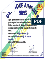 Certificado Destaques Agata Nossa Loja 2023