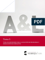 Tema 5. Toma de Decisiones para La Solución de Problemas y Resolución de Conflictos