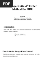 RK 4th Order Method