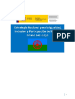 Estrategia Nacional para La Igualdad, Inclusión y Participación Del Pueblo Gitano 2021-2030