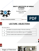 L-23 PPT - Stages of Television Production