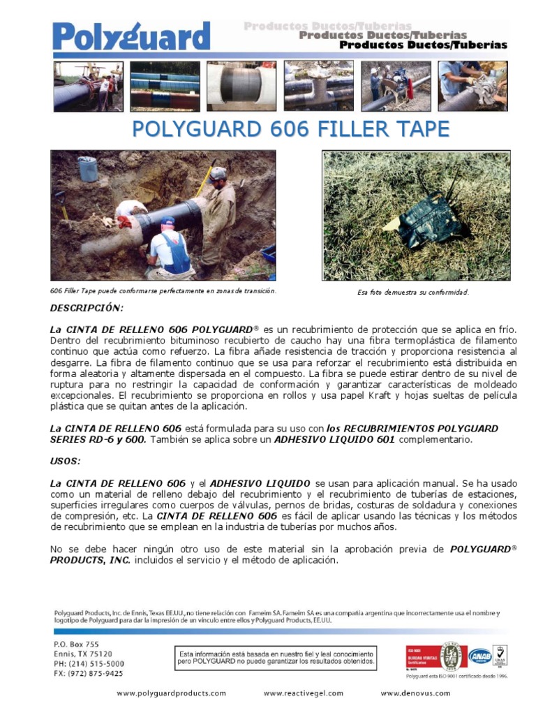 3 Ficha Tecnica Polyguard 606 PDF Revestimiento Líquidos