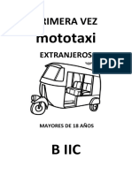 Mototaxi 1era Vez Extranjeros