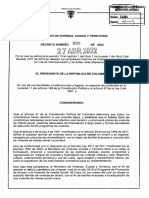 Decreto Subsidio de Vivienda