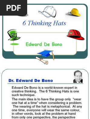 Six Thinking Hats Pdf