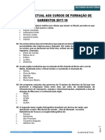 Exame Intelectual Aos Cursos de Formação de SARGENTOS 2017-18