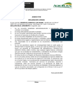 Declaracion Jurada Anexo 05
