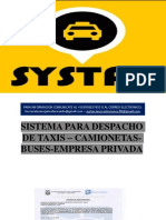 Sistema de Despacho para Taxis..