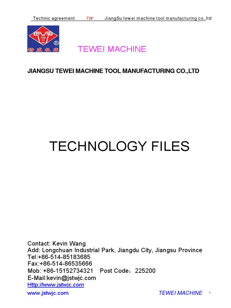 Tewei Machine Tool Production Overview | PDF | Welding | Construction