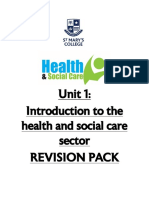 Health Social Care Unit 1 Revision 2