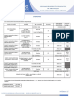 Calendario Final Curso 3 para Plataforma Ajustes