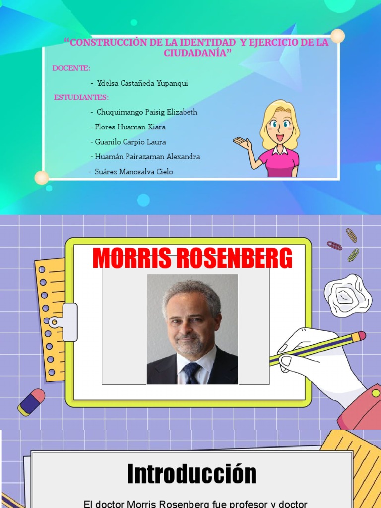 Escala de Autoestima de Morris Rosenberg | PDF | Autoestima ...