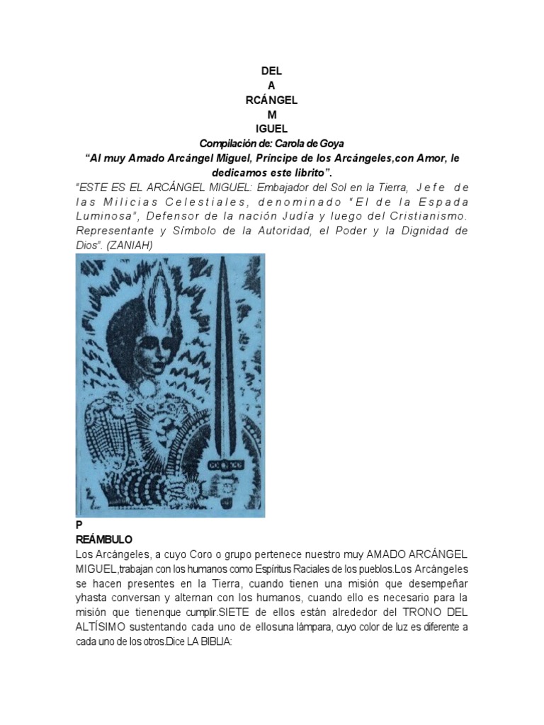 El Poder del Arcángel Miguel | PDF | Miguel (Arcángel) | Arcángel