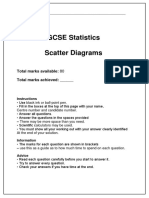 Scatter Diagrams Exam Questions
