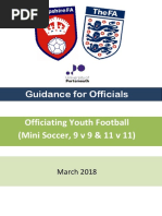 Guidance For Officials - Officiating Youth Football - March 2018