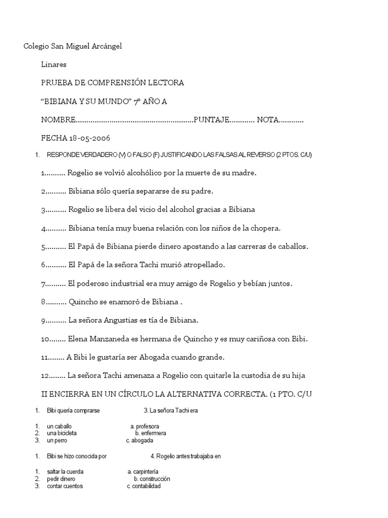 Bibiana y su mundo pdf