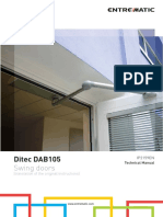 en - Ditec DAB105 Technical Manual