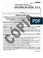 PROVA OBJETIVA - AGENTE COMUNITÁRIO DE SAÚDE - TIPO 1 - 12-06-2023 S4sdD87D1