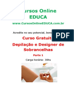 Curso Depilacao e Designer de Sobrancelhas - Parte 1