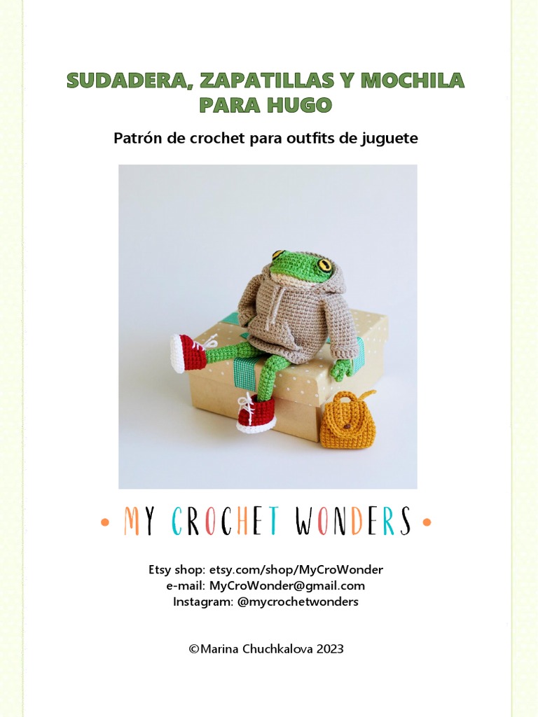 Hoodie Crochet Pattern in Spanish PDF Tejer Tejidos