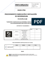 P2178-PR-01-006 Rev.B Proced - Fabricación e Instalación de Enfierradura V1