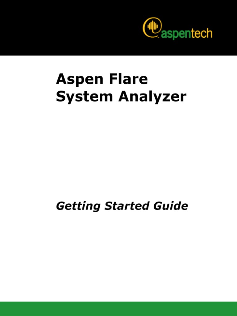Aspen Flare System Analyzer - Getting Started Guide - TOAZ - INFO - Opt ...