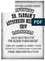 Devil's Gulch - Dr. Farnams Medicine Show Broadsheet